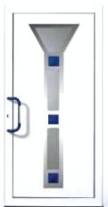 Typ F-001 mit Edelstahl Applikation